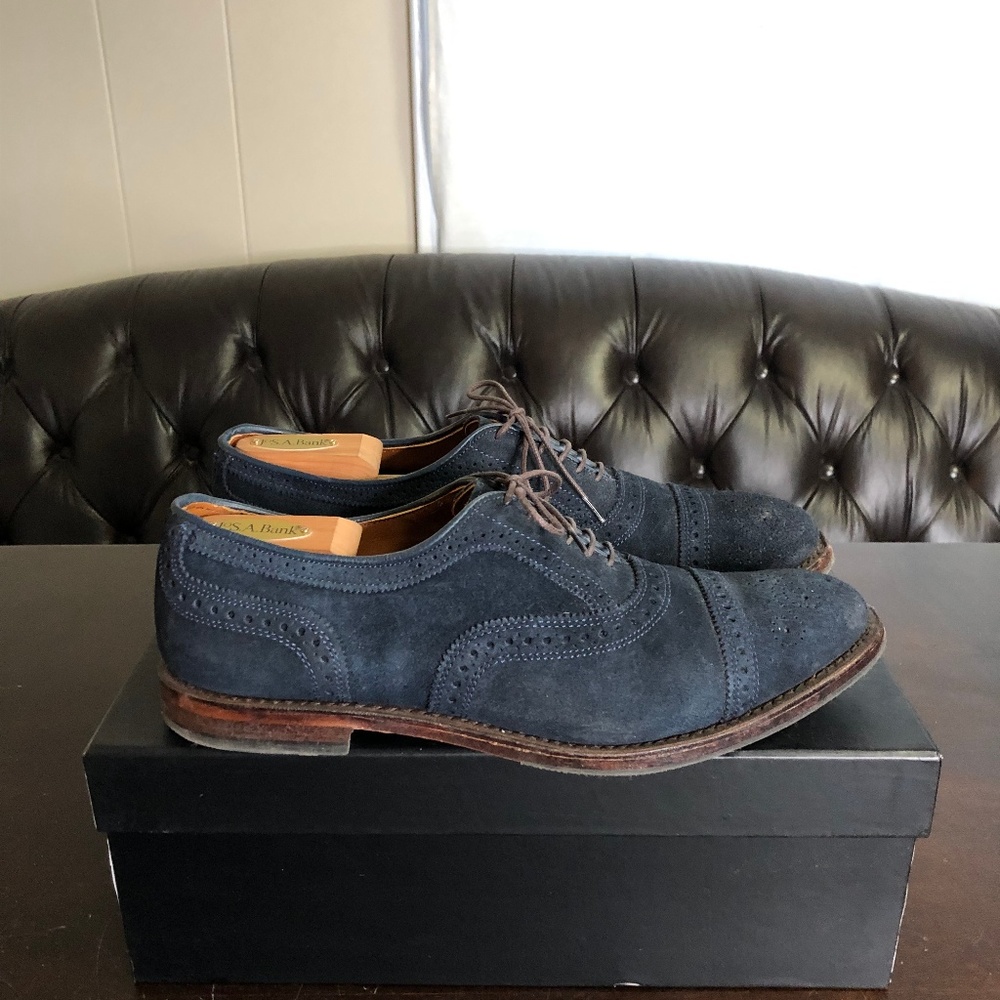 Allen Edmonds Strand Suede Cap-toe Oxford